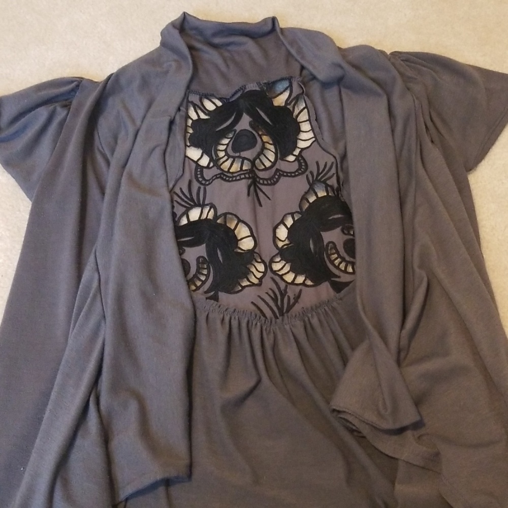 Open cardigan